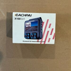 X100 Black Dual Lens Dash Cam - Forward & Inward